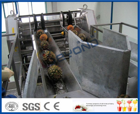 Meyve Suyu İşleme Makineleri İçin Tam Otomatik PLC Kontrol Ananas Hattı