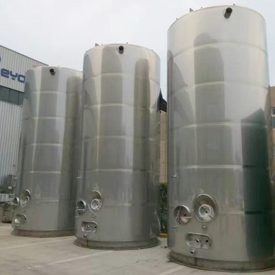 Gıda sınıfı Paslanmaz çelik Soğutmalı süt silosu tankı 500ton 1000ton